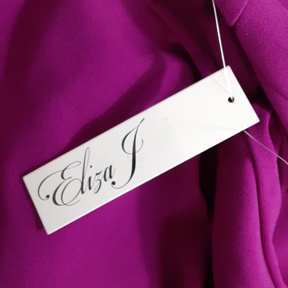 Eliza J Bell Sleeve Sheath Dress Magenta Pink Womens 10 Boat Neck NWT Cocktail - Picture 7 of 12